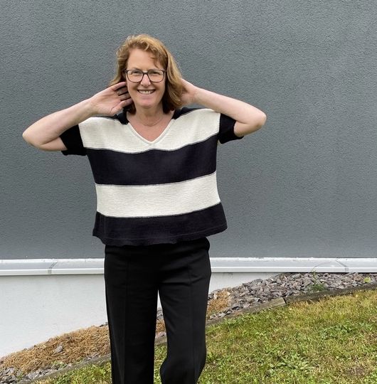 Blockstreifenpullover Lilli Strickanleitung Gr. 36 – 46 Damen