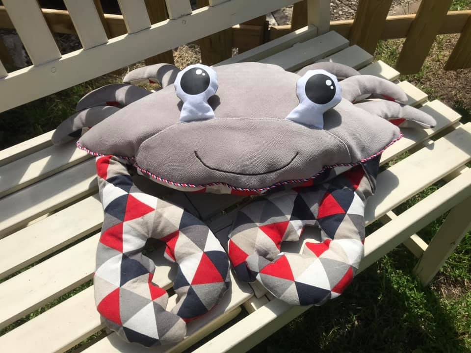 Kuschelkissen in krabbenform Schnittmuster und Nähanleitung "Macario"