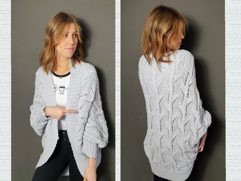 184 Strickanleitung Seelenwärmer Loch Zopf Elisa