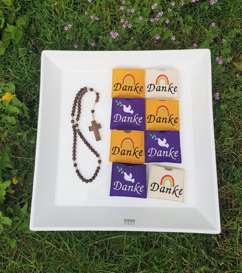 Stickdatei Kommunion ITH kleine Schokohülle 7 Motive