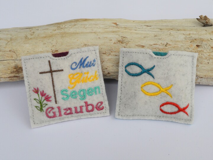 Stickdatei Kommunion ITH kleine Schokohülle 7 Motive