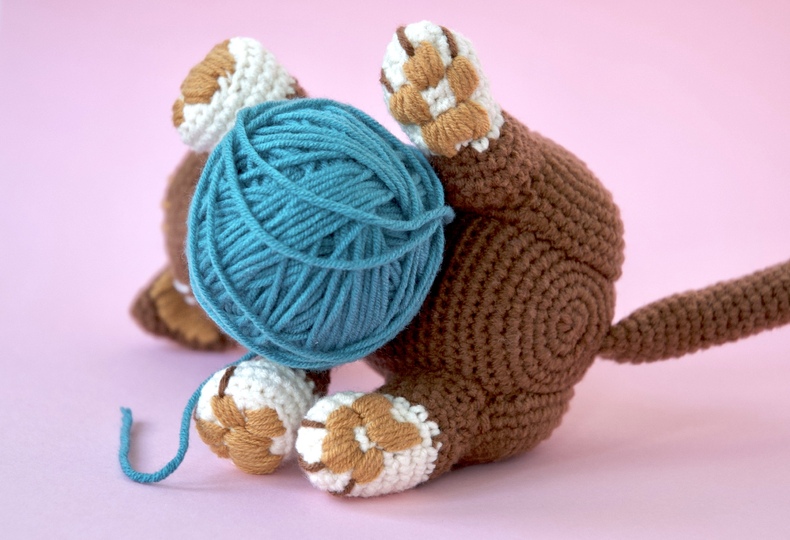 Anleitung Brownie die Katze