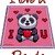 Häkelmuster * PANDA - I love U * Grafik für C2C Decke