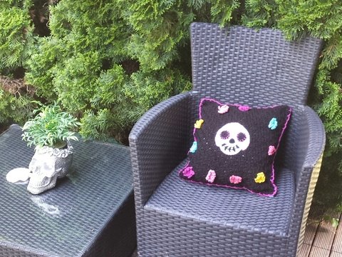 Anleitung Kissen "El Día de los Muertos"