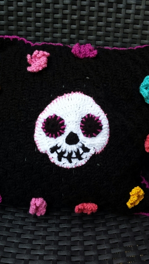 Anleitung Kissen "El Día de los Muertos"
