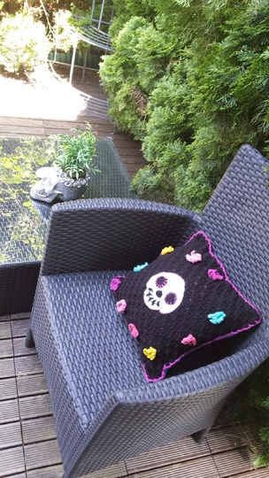 Anleitung Kissen "El Día de los Muertos"