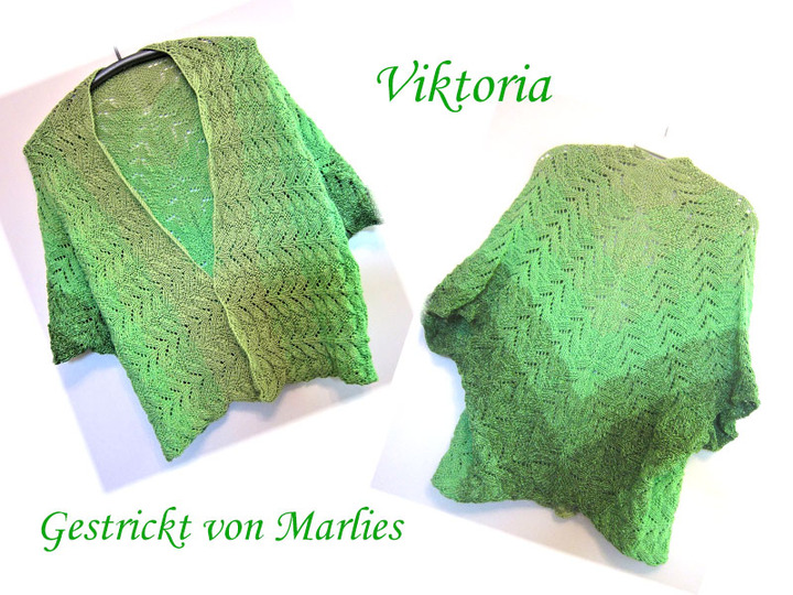 Strickanleitung Jacke Überwurf Seelenwärmer Viktoria