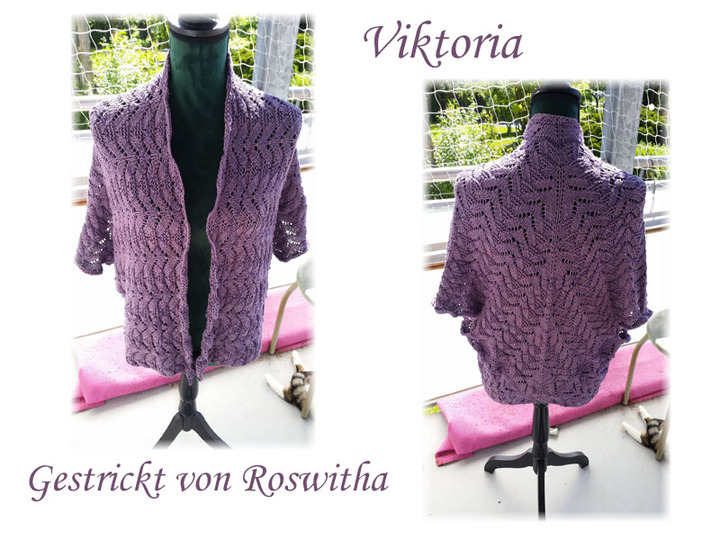 Strickanleitung Jacke Überwurf Seelenwärmer Viktoria