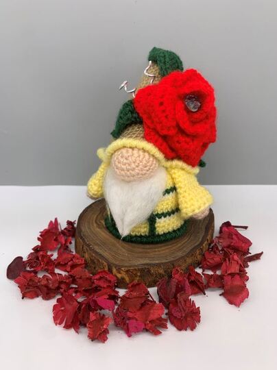 Pattern Flower Gnome Roses I