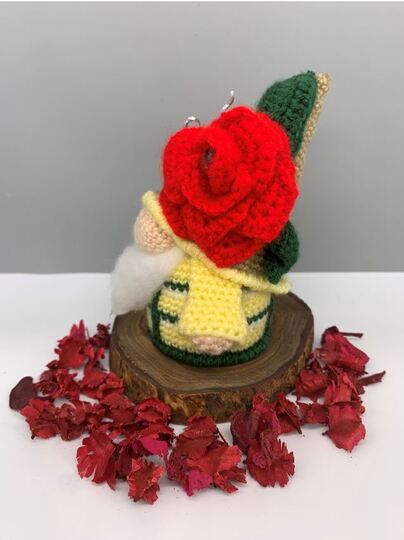 Pattern Flower Gnome Roses I
