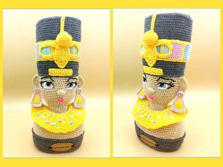 Häkelanleitung / Amigurumi / Nofretete