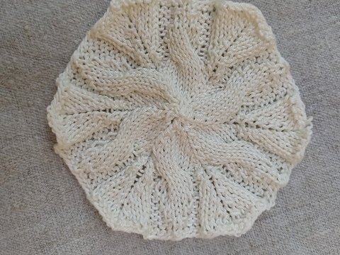 Strickanleitung Sechseck No.3 - Granny gestrickt mit Zopfmuster