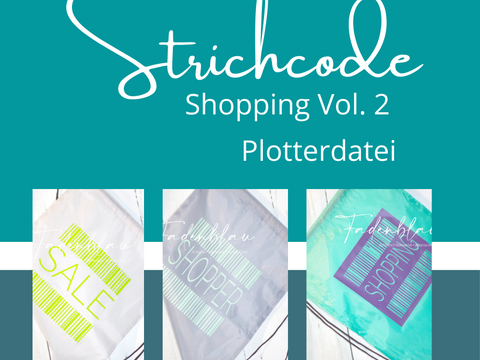 Plotterdatei Strichcode Shopping Vol. 2