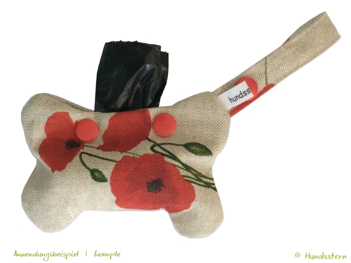 WALKIES BONE V2 Poo Bag Pouch with lining. Sewing Pattern