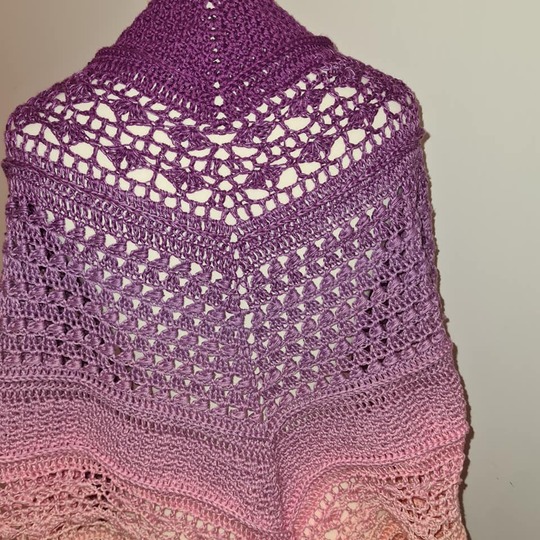 Simsalabim flaches Dreieckstuch Häkelanleitung