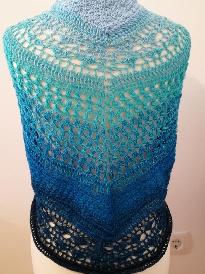 Simsalabim flaches Dreieckstuch Häkelanleitung