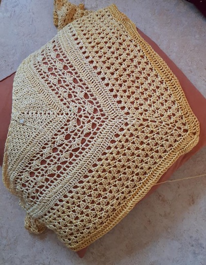 Simsalabim flaches Dreieckstuch Häkelanleitung