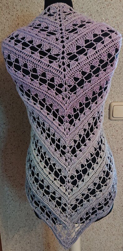 Tuch Livia häkeln Dreieckstuch - Bild 3