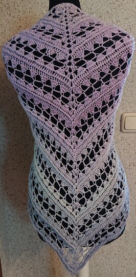 Tuch Livia häkeln Dreieckstuch