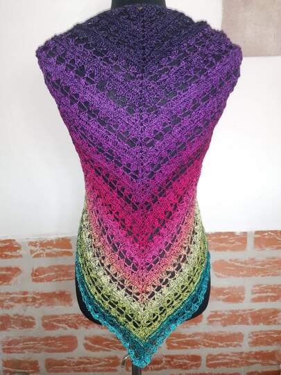 Tuch Livia häkeln Dreieckstuch