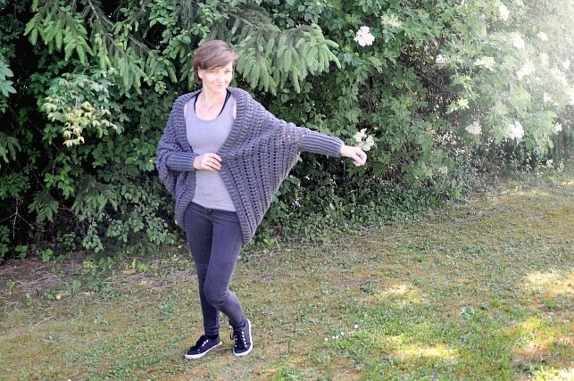 Häkelanleitung Jacke FINNEA (S/M, L/XL - leicht an alle Größen anzupassen) - Bild 6