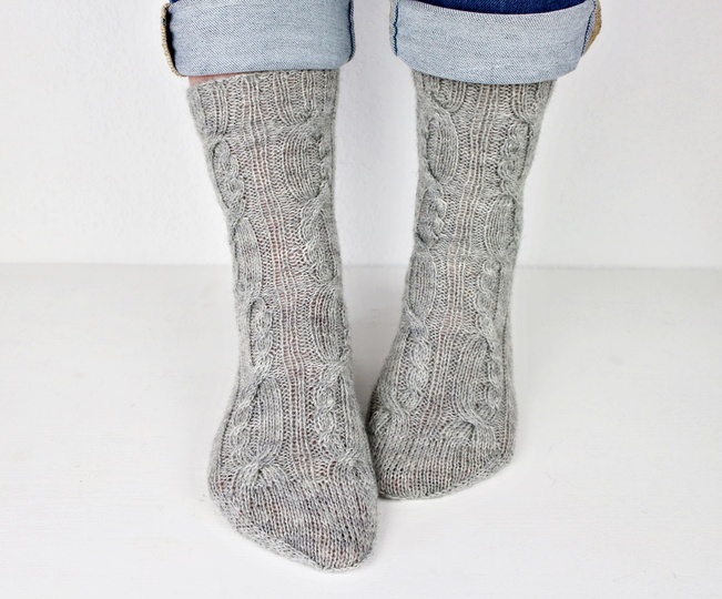 Knitting Pattern PDF Cable Socks – Elegant Cabled Socks