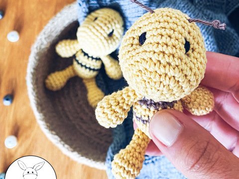 Häkelanleitung Mini-Biene