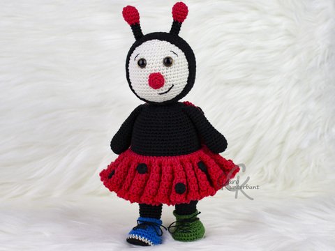 Marienkäfer Emily - Häkelanleitung von CaroKunterbunt