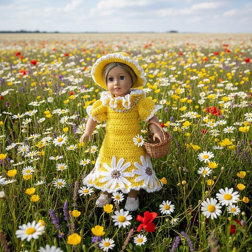 Crochet Pattern Doll Dress