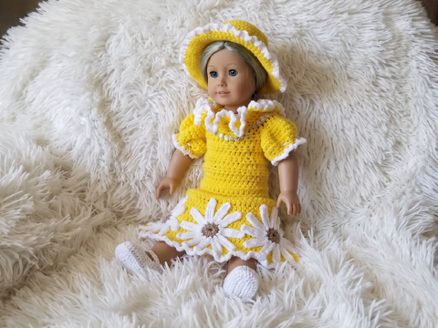 Crochet Pattern Doll Dress