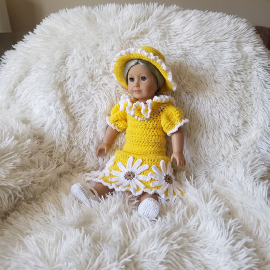 Crochet Pattern Doll Dress