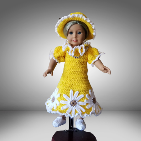 Crochet Pattern Doll Dress