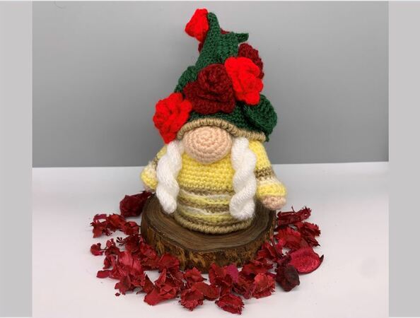 Pattern Flower Gnome Roses II