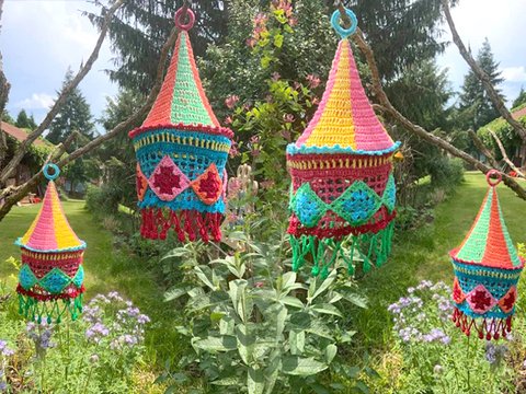 Lampion häkeln: "Sommerglück"