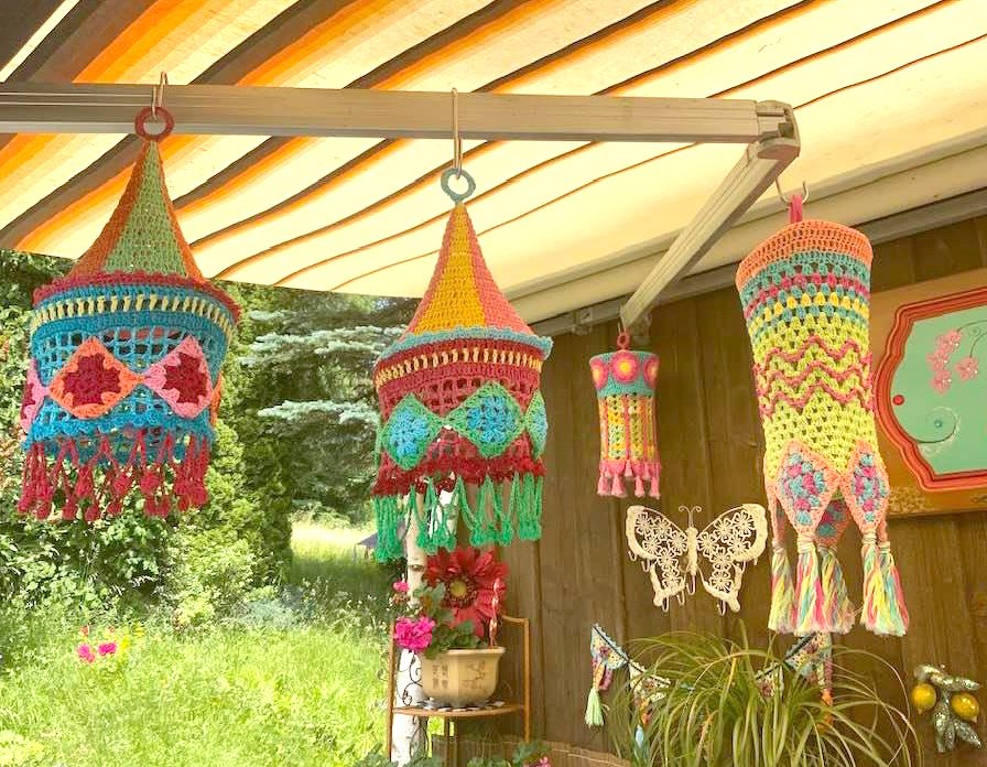 Lampion häkeln: "Sommerglück" - Bild 2