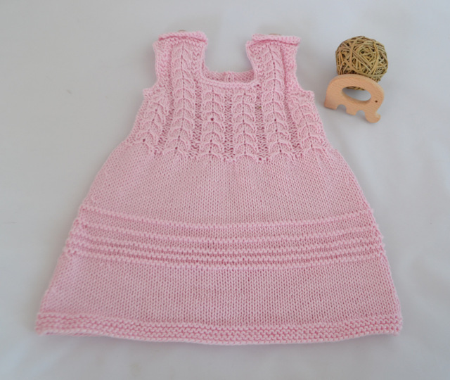 Strickanleitung * Babykleid * 3 Größen 2 - 18 Mon.