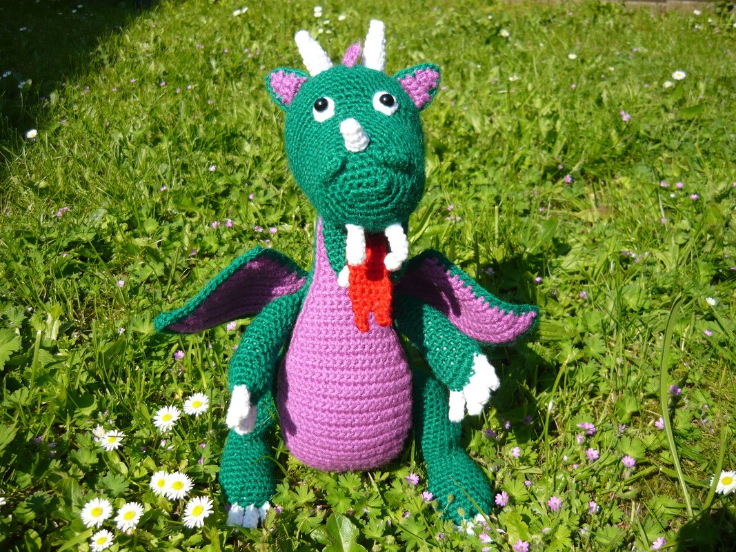 Häkelanleitung Drache