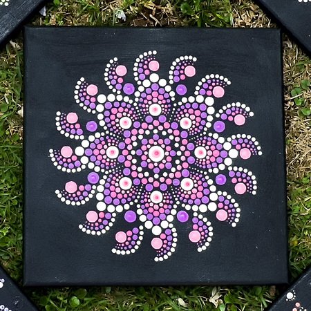 Dot Art Beginners Canvas 1 Step by Step Pattern