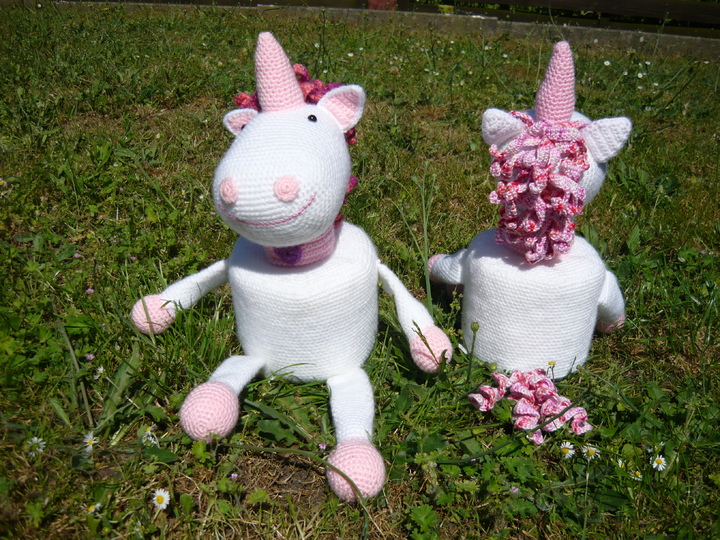 Häkelanleitung Einhorn Klorollenhut