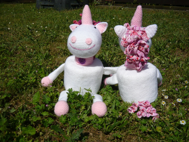 Häkelanleitung Einhorn Klorollenhut