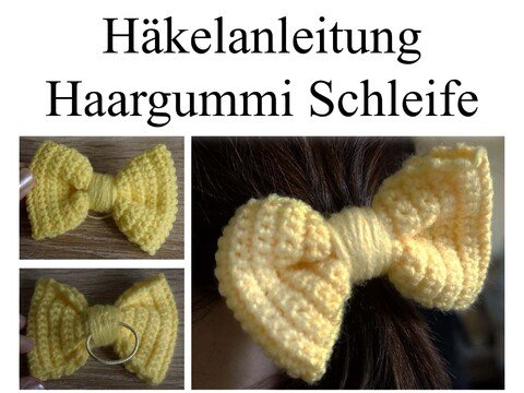 Crochet Pattern: Bow Hair Tie