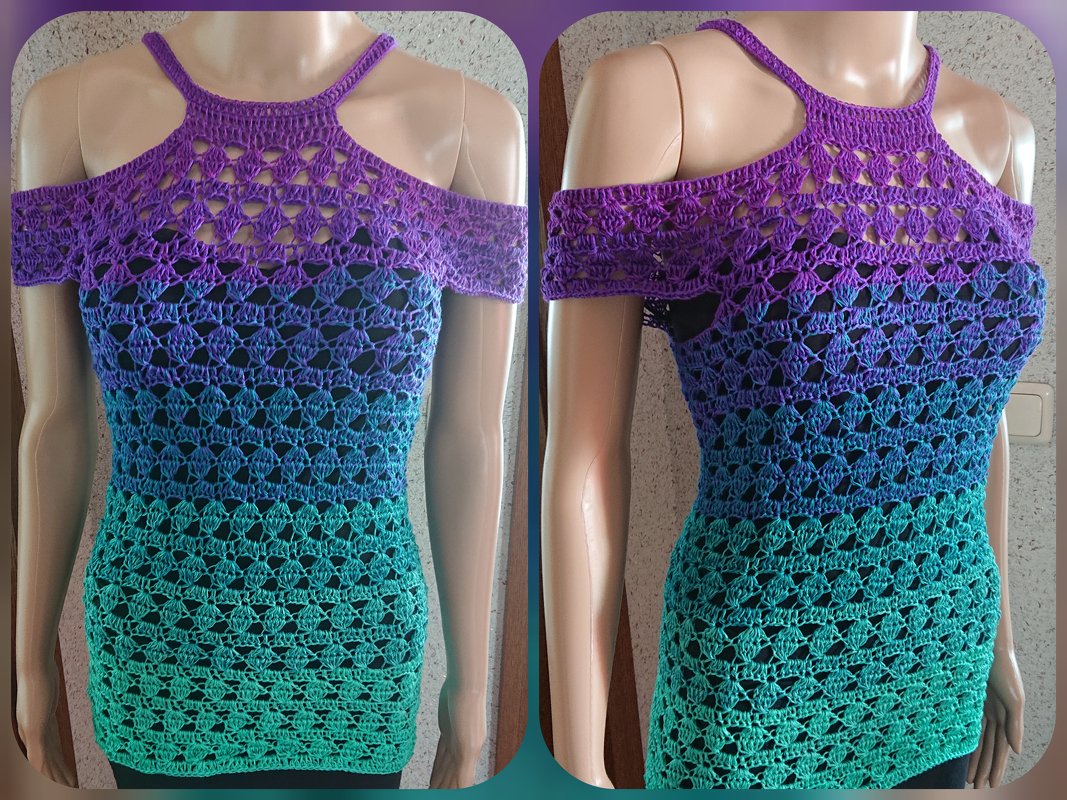 Tunika Milou häkeln Oberteil Shirt