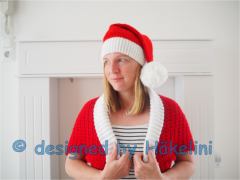 Anleitungsset Weihnachtsmütze „Big Santa“ & Seelenwärmer „X-Mas“