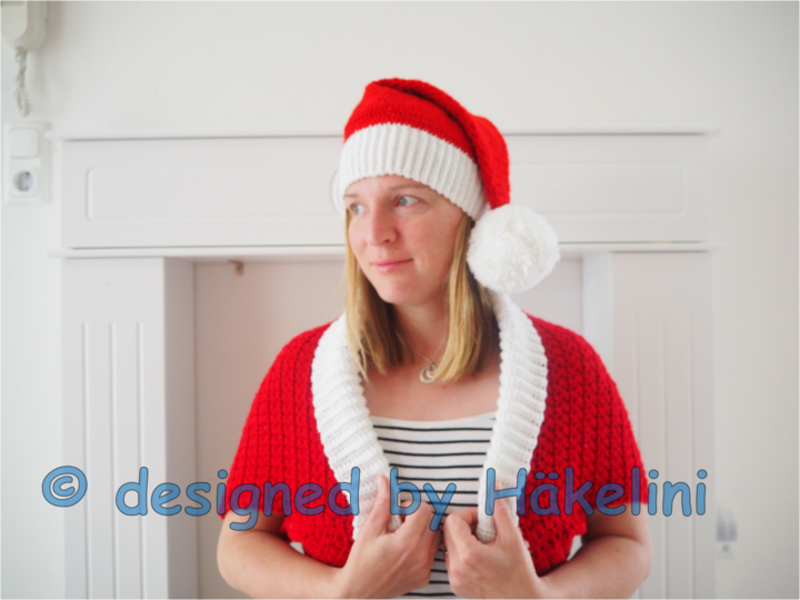 Anleitungsset Weihnachtsmütze „Big Santa“ & Seelenwärmer „X-Mas“