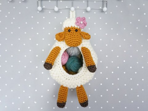 Häkelanleitung Aufbewahrungskorb Schaf Wilma - PDF Datei