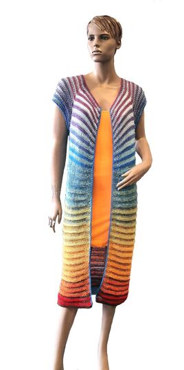 Strickanleitung RVO Sommermantel Flower Power