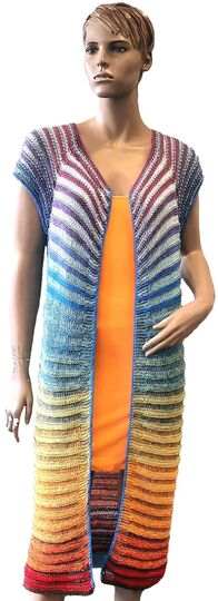 Strickanleitung RVO Sommermantel Flower Power