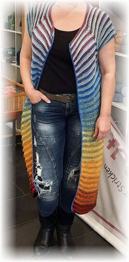 Strickanleitung RVO Sommermantel Flower Power