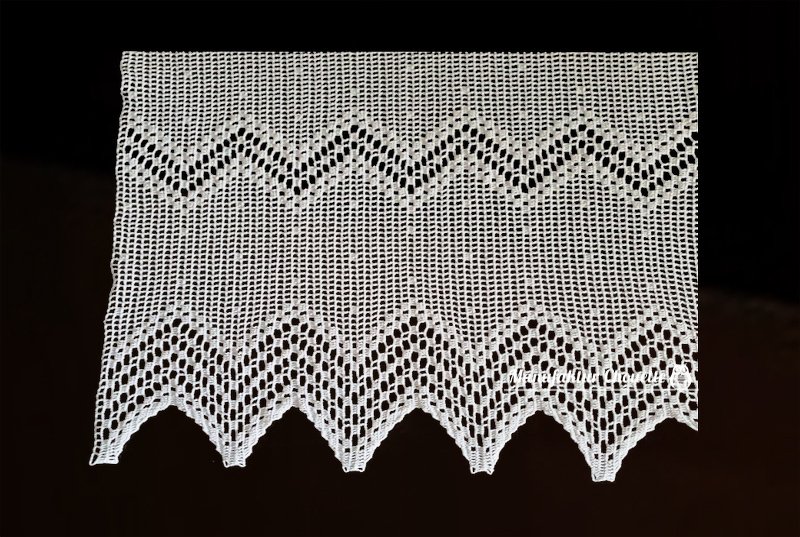 Häkelanleitung für 2 Gardinen - ZickZack-Kollektion - Bild 5