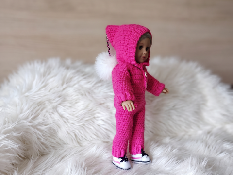 Crochet Pattern Doll Pink Outfit